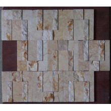 Nuevo mosaico de mármol beige para la decoración de la pared (HSM191)